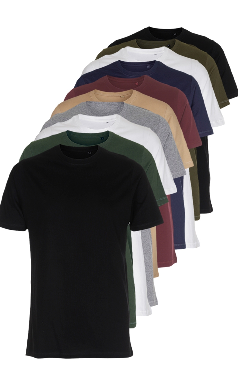 Mix & Match: 10 x Organic Basic T-shirts: 90€