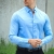 Solid Tyler Muscle Fit Hemd Sky Blue