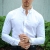 Solid Tyler Muscle Fit Hemd White