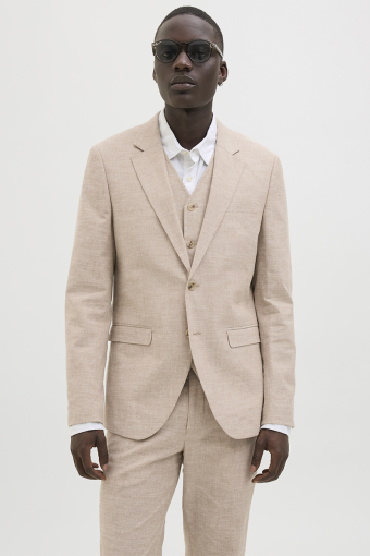 Riviera Linen Blazer Beige