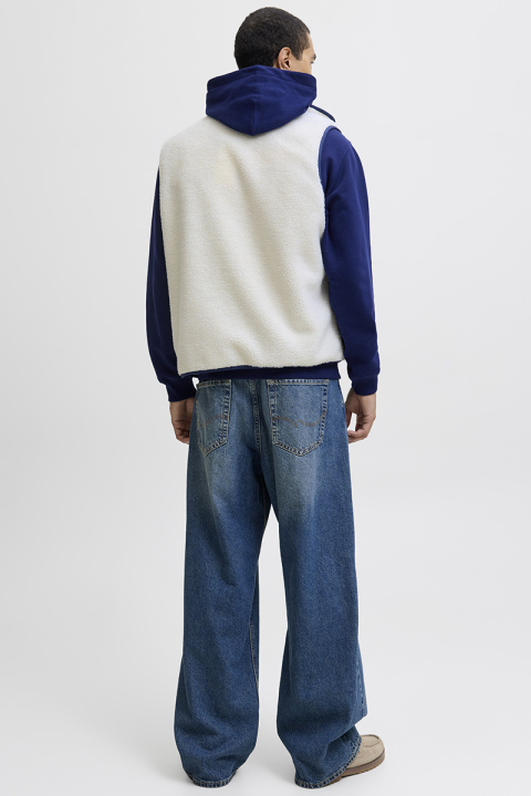 Jack & Jones Norrebro Teddy Bodywarmer Vest Ocean Cavern