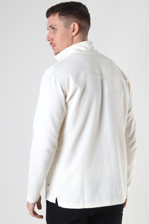 Selected SLHRELAXDREW LS HIGH NECK SWEAT G Egret