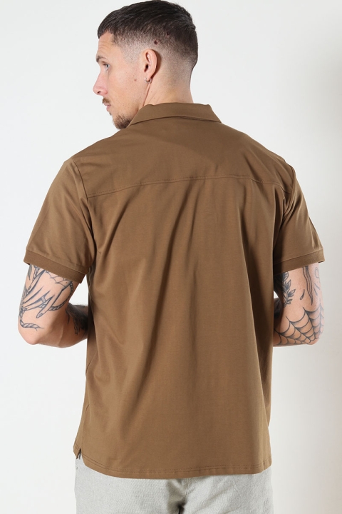 Clean Cut Copenhagen Clean Formal Polo Brown