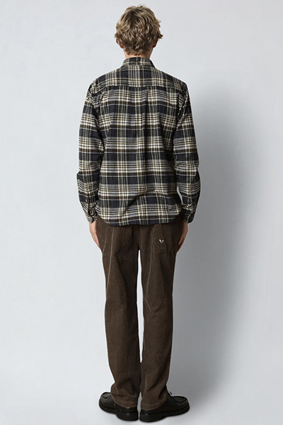 Fat Moose Forest flannel Hemd Navy/Moss check 007