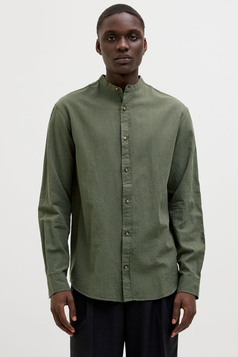 Jack & Jones Summer Band Hemd LS Beetle