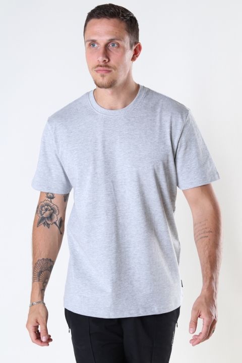 ONLY & SONS ONSANEL LIFE REG SS TEE Light Grey Melange