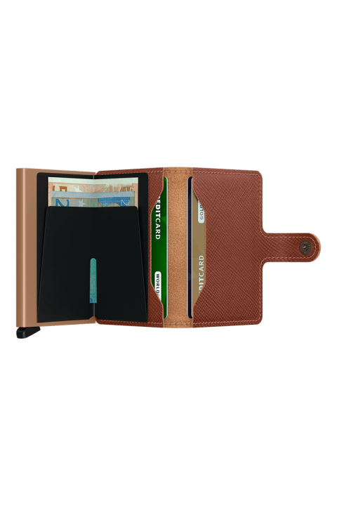 Secrid Miniwallet Saffiano Caramel
