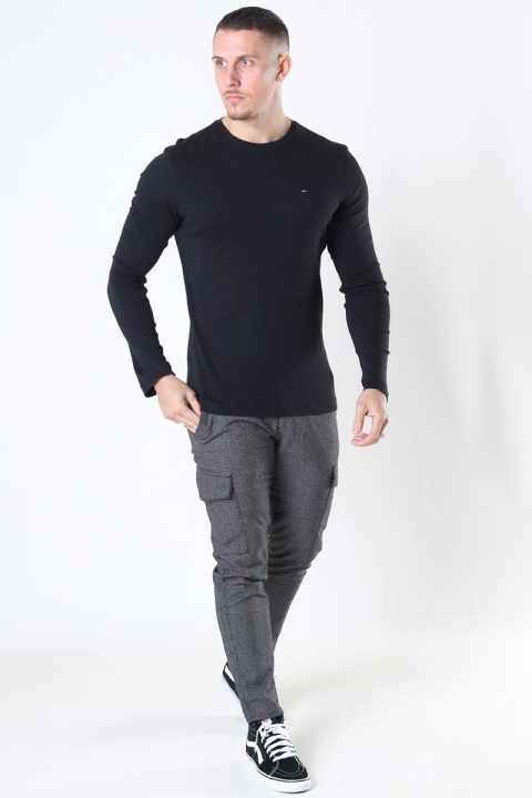 Tommy Jeans Original Rib Longsleeve Tommy Black