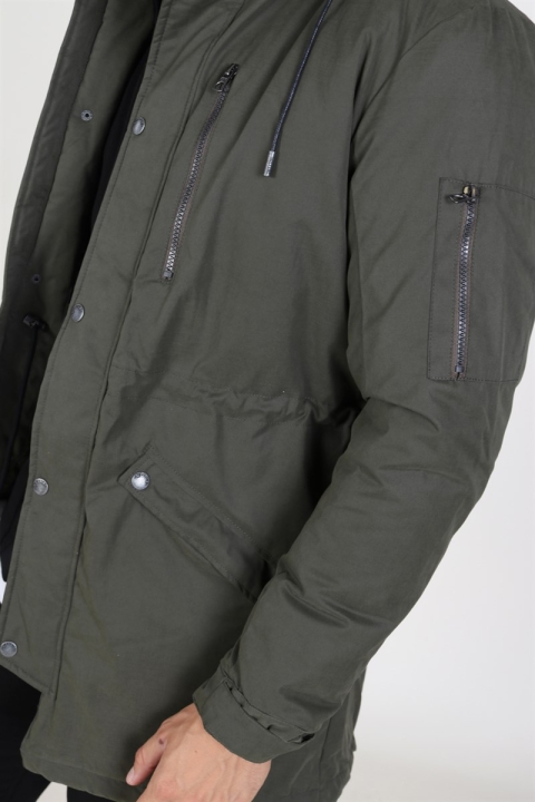 Only & Sons Klaus Parka Jacke Forest Night