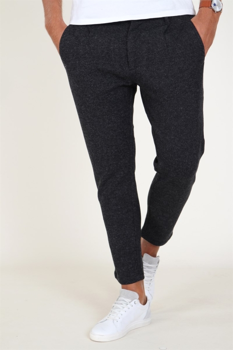 Just Junkies Linus Slim Wool Hose Antracite