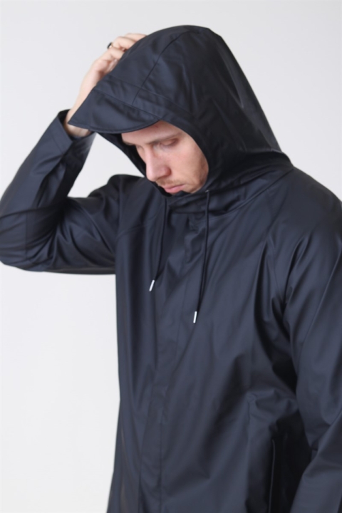 Rains Short RegnJacke Black