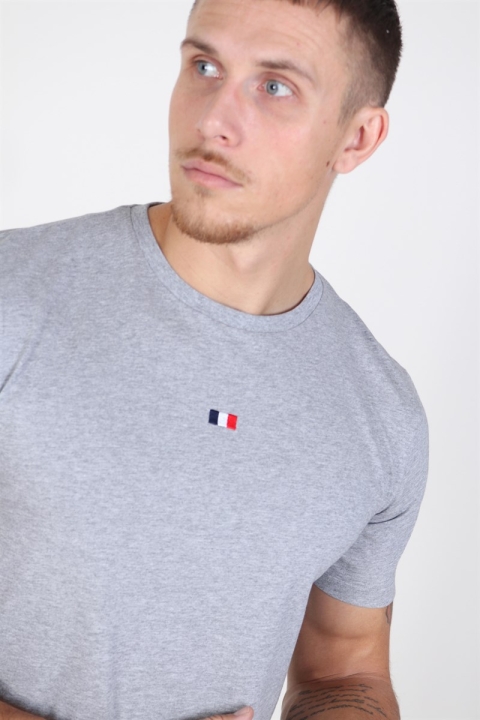 Les Deux Flag T-Hemd Grey Melange