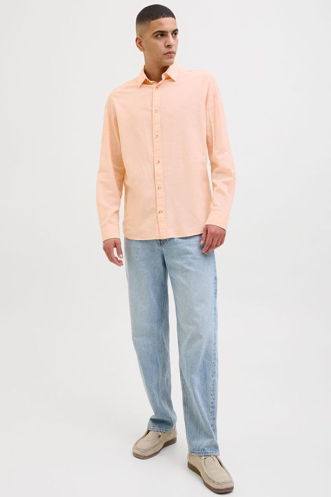 Jack & Jones Summer Hemd LS Peach Parfait