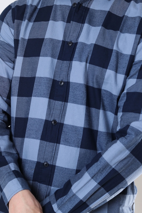 Jack & Jones GINGHAM TWILL Hemd L/S Flint Stone