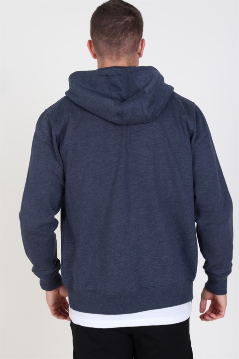 Solid Organic Morgan Zip Sweatshirts Navy Mel