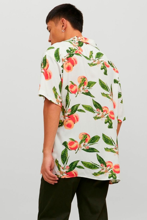 Jack & Jones Luke Flores Resort Hemd SS Cloud Dancer