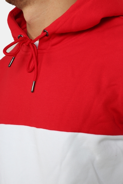 Uhrban Classics TB1870 Hoody Fire Red/White/Navy