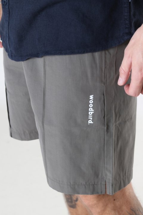 Woodbird Hansi Track Shorts Antra Grey