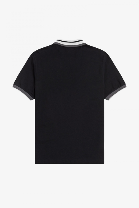 Fred Perry ZIP NECK POLO Hemd 102 Black