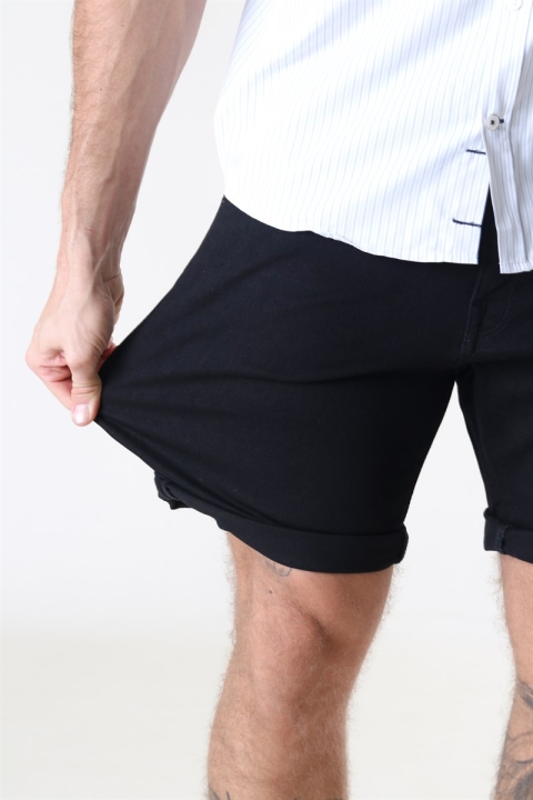 Selected Alex 332 Shorts Black Denim