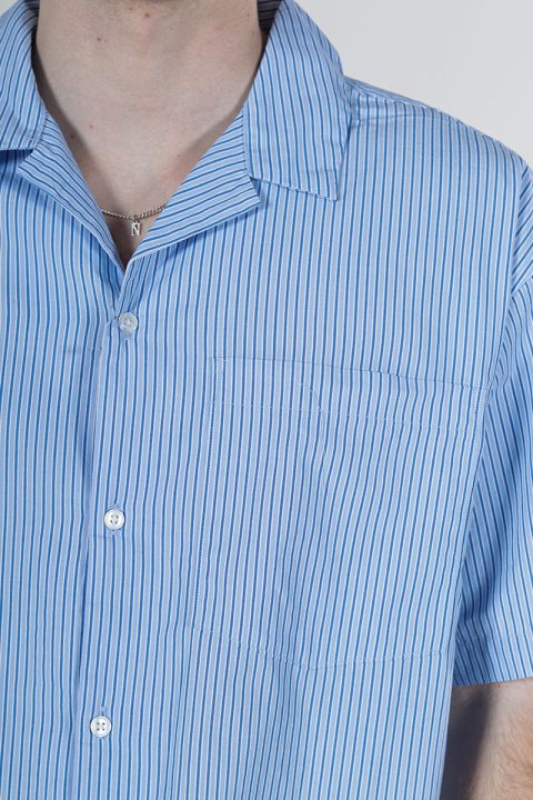 Jack & Jones Cody Poplin Resort Hemd SS Cashmere Blue