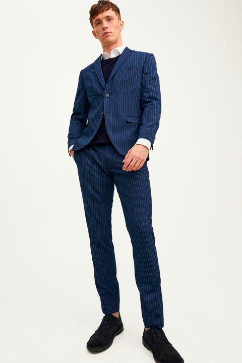 Jack & Jones FRANCO PIN STRIPE ANZUG Navy Blazer