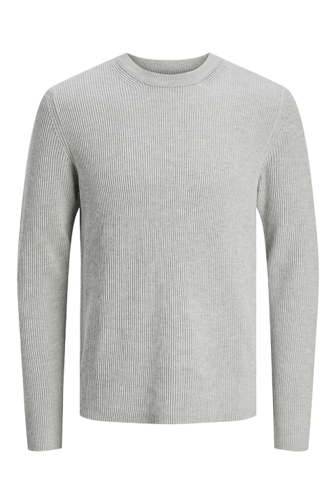 Jack & Jones Perfect Knit Crew Neck Light Grey Melange