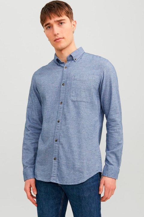 Jack & Jones Classic Melange Hemd L/S Faded Denim