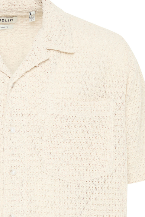 Solid Oney SS Hemd Oatmeal