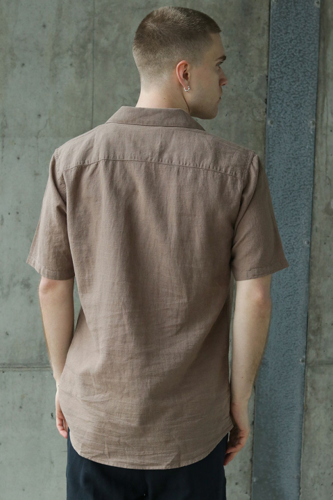ONLY & SONS Caiden SS Resort Linen Hemd Fossil