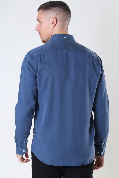 Kronstadt Johan Tencel Hemd Blue