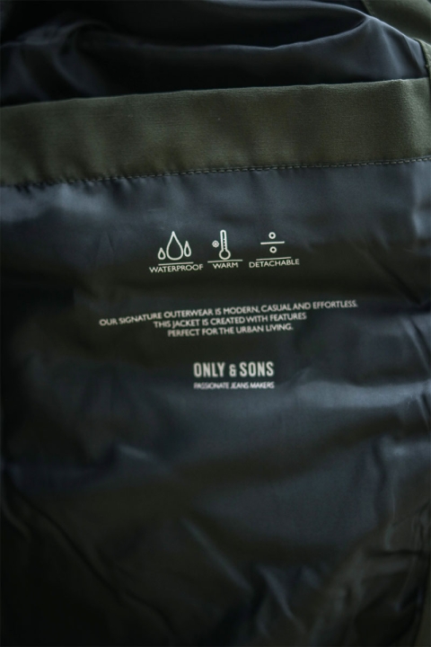 ONLY & SONS CAYSON PUFFA JACKET Peat