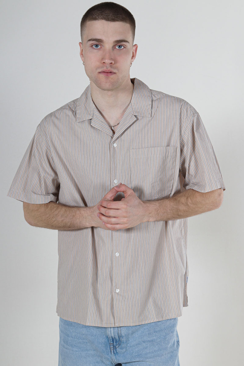 Jack & Jones Cody Poplin Resort Hemd SS Oxford Tan