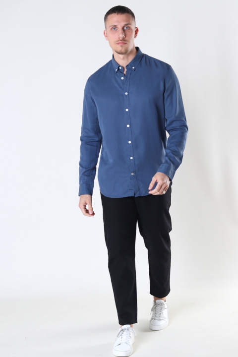 Kronstadt Johan Tencel Hemd Blue