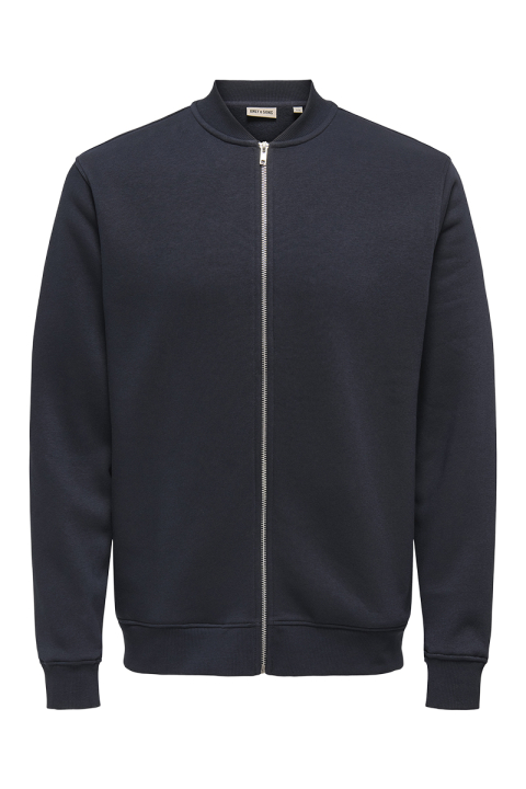 ONLY & SONS Ceres Sweat Bomber Jacket Black