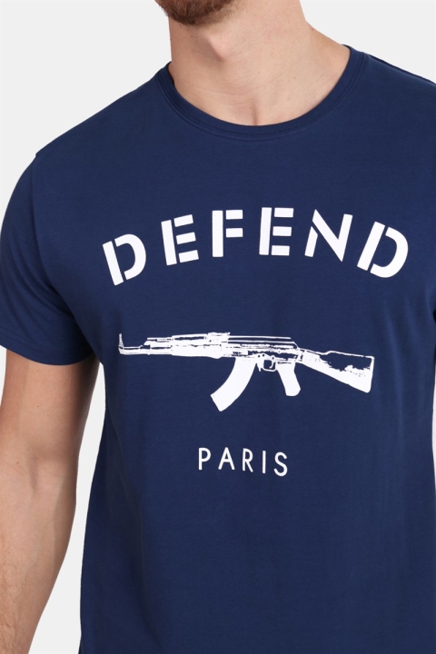 Defend Paris Paris T-Hemd Denim
