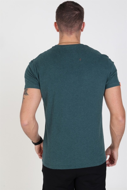 Superdry Orange Label Vintage Embroidery T-Hemd Buck Green Marl