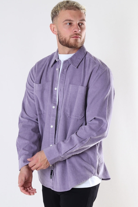 ONLY & SONS ONSALP RLX 2PKT WASHD CORD LS Hemd NOOS Purple Ash