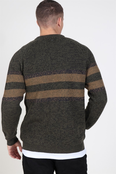 Only & Sons Cesco 5 Struc Stripe Stricken Forest Night