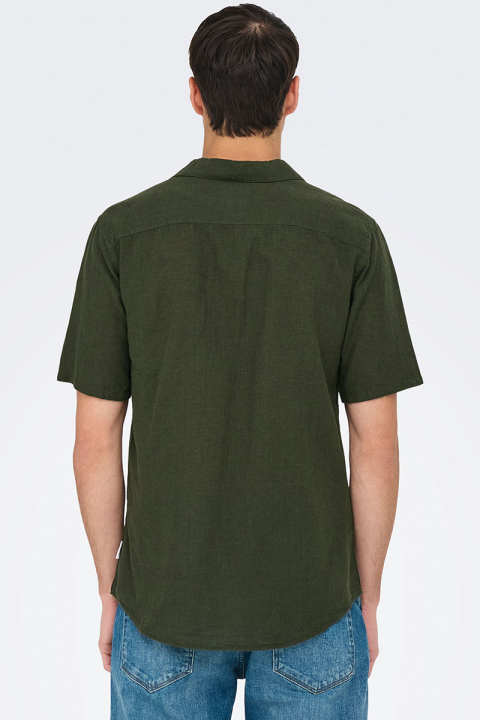 ONLY & SONS Caiden SS Resort Linen Kambaba