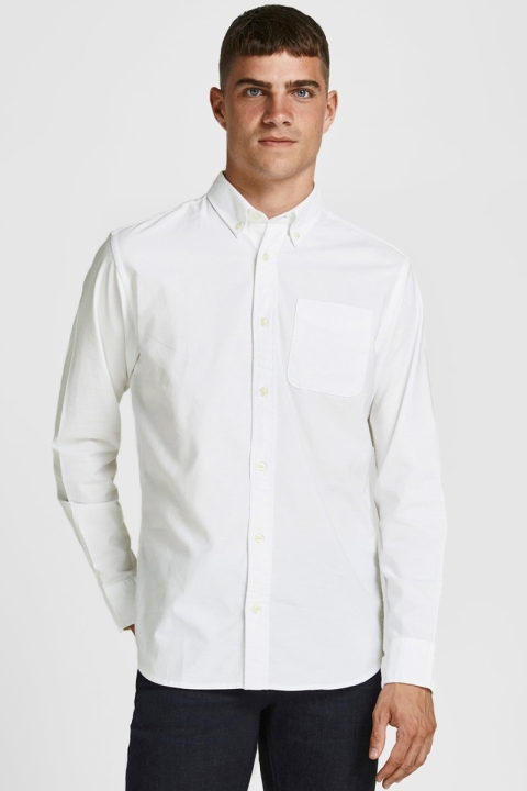 Jack & Jones JPRBLUBROOK OXFORD Hemd L/S NOOS White SLIM FIT