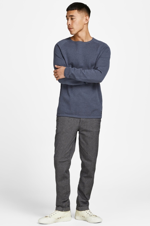 Jack & Jones HILL KNIT CREW NECK Grisaille Twisted