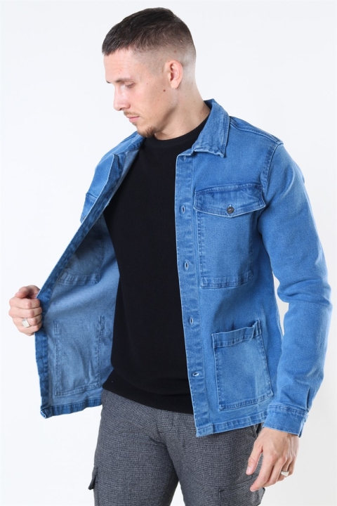 Denim Project Denim Over Jacke Medium Blue