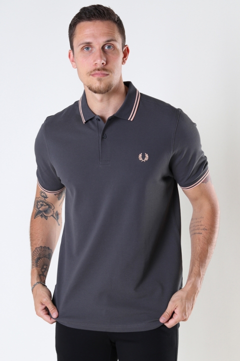 Fred Perry Twin Tipped Fp Hemd Gunmetal