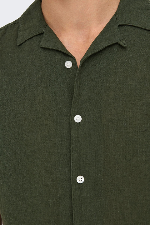 ONLY & SONS Caiden SS Resort Linen Kambaba