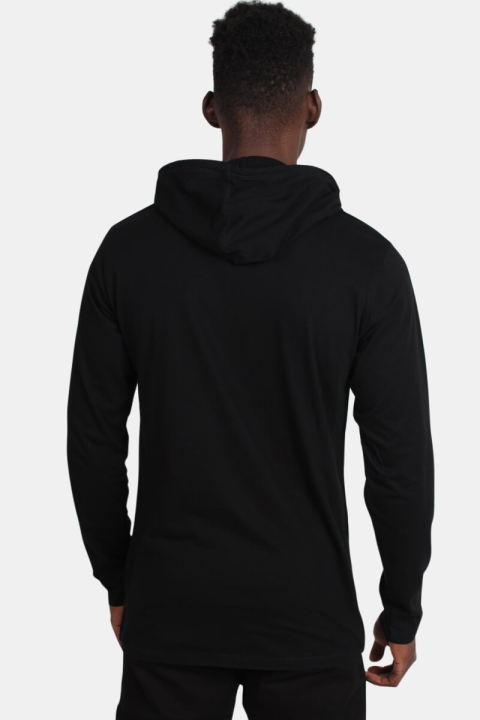 Basic Brand Hooded T-Hemd Sort