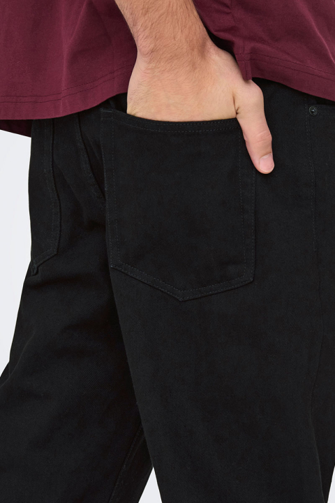 Only & Sons Fade Loose Fit 5396 Black Denim