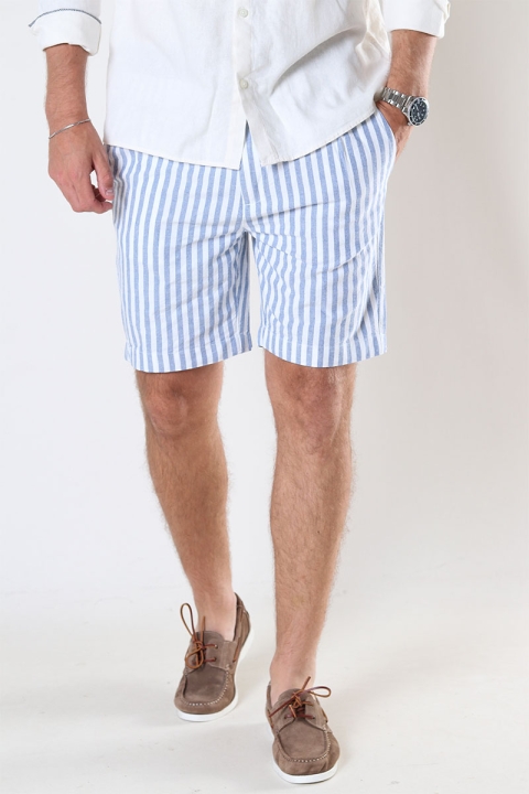 Kronstadt Chill Oxford stripe shorts Light Blue / White stripe 2