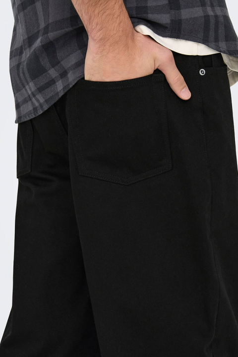 ONLY & SONS Edge Straight Fit Jeans Black Denim