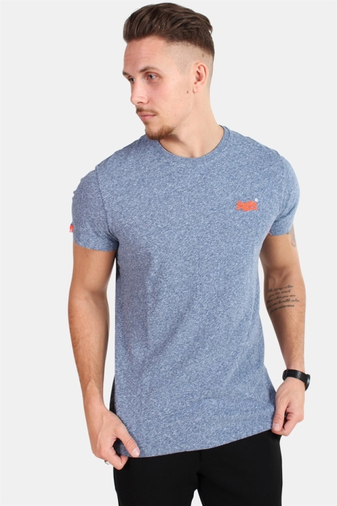 Superdry Orange Label Vintage Emb S/S T-Hemd Tois Blue Heather